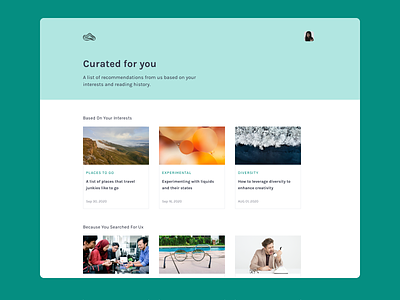 Curated for you 100daysofui curated for you dailyui design productdesign ui ux web design