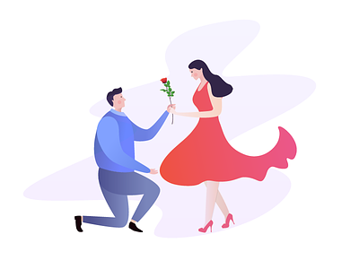 Can you marry me？ erics marry propose rose woman