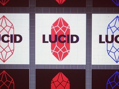 Lucid Sneak Peek branding clear crystal logo lucid sneak peek symbol