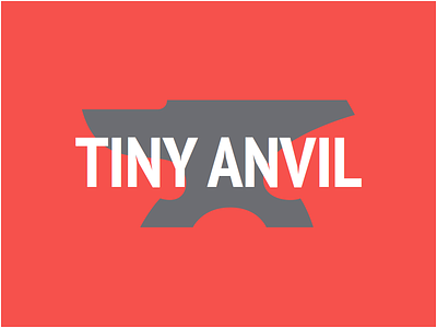 Tiny Anvil agency anvil branding red site tiny tiny anvil web design