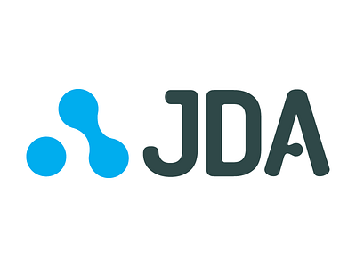 JDA Final blue geometric hexagon identity logo mark symbol