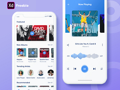 Music App XD Freebie