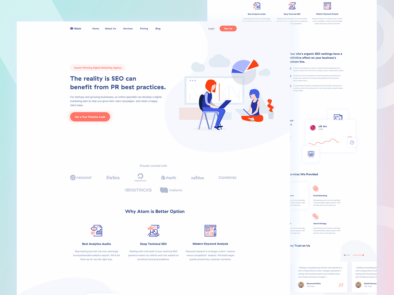 SEO Agency Landing page