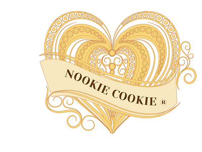 Nookie Cookie Logo branding design icon illustration illustrator logo typography