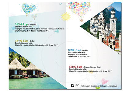 Meiya Travel Agency Brochure design
