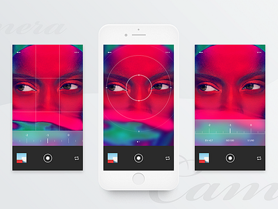 #4 Gamma-Camera Page clean ios minimalism mobile photography simple ui ux white