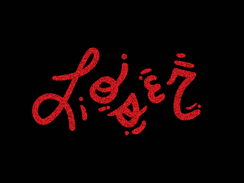 LOSER black handwriting loser red typography vector