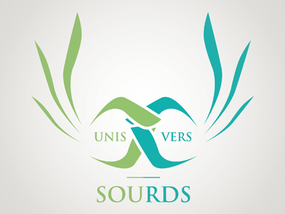 Unis Vers Sourds - Logo branding association branding logo moinzek sourds unis vers
