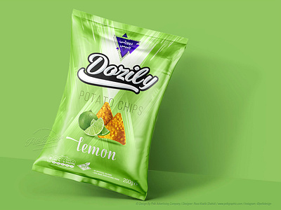 Dozily Potato Chips branding design packaging typography