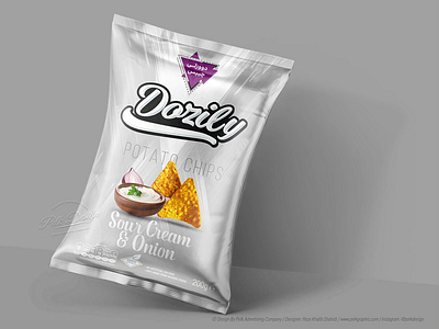 Dozily Potato Chips branding design packaging typography