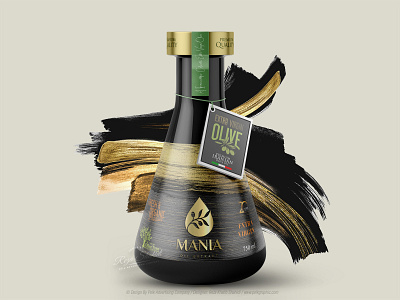 Mania Olive Oil Packaging Design bottle branding design oliveoil packaging