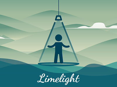 Limelight app art branding design illustration spotlight ui ux web xd