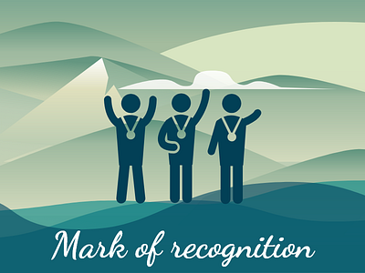 Mark Of Recognition app art award branding design illustration ui vector web xd