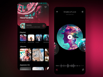 Rhino Music UI Kit app blog community ios layout music music app music player music store musicapp news sketch template videos