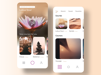 Free Lotus Meditation UI Kit