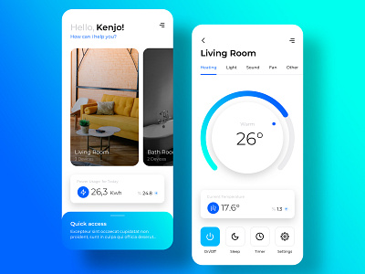 ICE UI Kit - Smart Home app commerce dashboard feed ios kit log in media menu mobile modern multipurpose music profile sign up sketch smart home splash ui