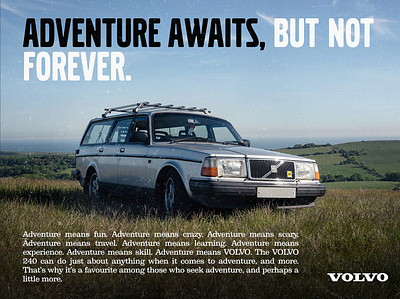 Volvo 240 Advert advertisment branding cars design photography