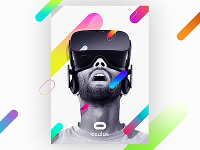 Oculus Rift Poster art artwork colour design fresh gradient graphic logo poster web