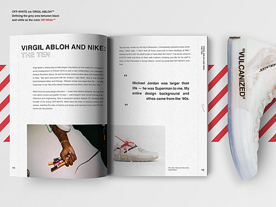 Virgil Abloh and Nike: The Ten Book app book colour design graphics interface layout logo paper print ui ux