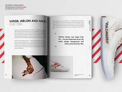 Virgil Abloh and Nike: The Ten Book by Arev on Dribbble