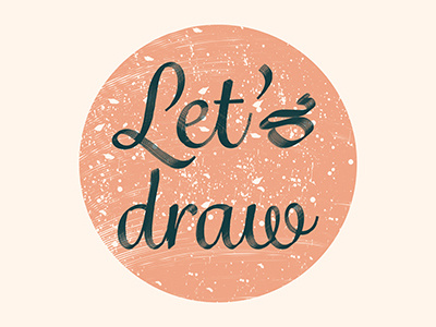 Lets Draw art meetings creative meeting drawing handwritten lets draw logo design