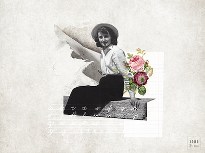 My Grandma collage collageart design digitalcollage graphic photo vintage