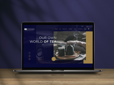 Tea Ghashfander Website blue flavors gold herbal search socialmedia sugar tea tea bags webdesign website world