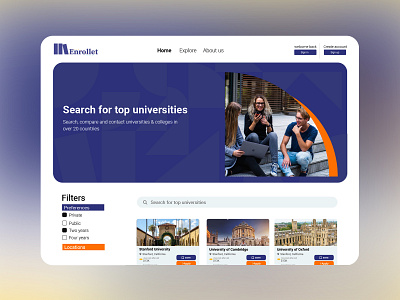 Enrollet- ui concept