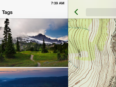 Topo Maps+ Tags on the iPad