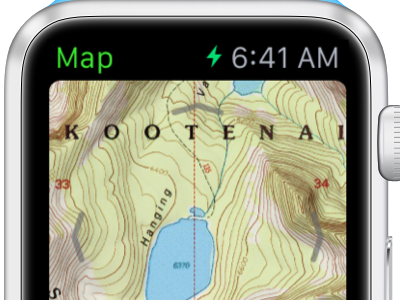 Topo Maps+ on Apple Watch