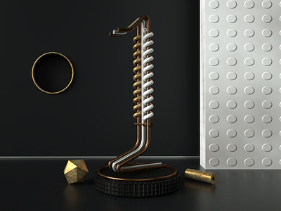 Numbers render's #1 cinema 4d design number octanerender typography