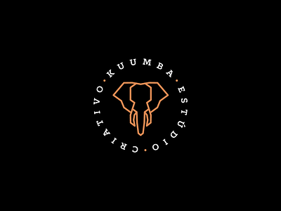 Logo Estudio Kuumba branding design elephant elephant logo golden ratio grid grid logo identidade visual identity design logo logotype logotypedesign