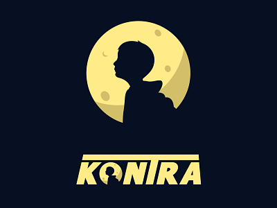 KONTRA | Logo Design branding design golden illustrations kontra logo logo design music rap stars yellow