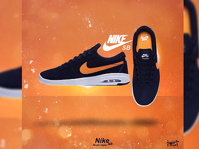 Nike Sb Bruin Vapor black bruin design nike orange original poster sb shoes twist vapor