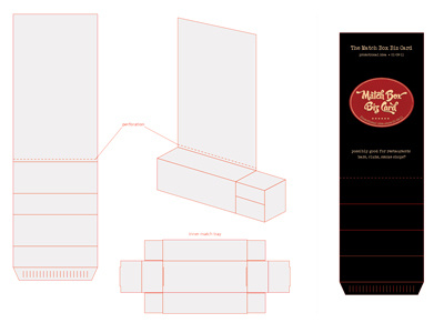 Bizcard Match Box Flat branding concept design logo packaging
