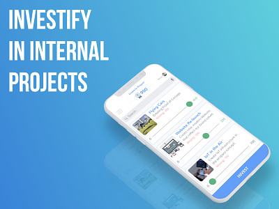 Investify in internal projects app belgrade invest investments nenad ivanovic serbia teams ui ux