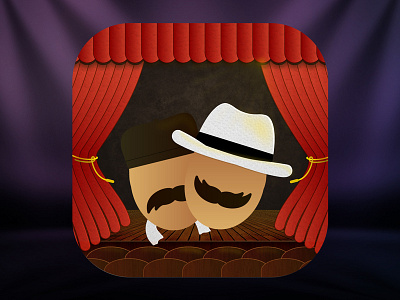 Theatre App Icon android app belgrade design icon illustration ios serbia theatre ui ux vector