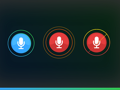 Voice Recognition - Audio Icons audio belgrade blue green icon icons mute red serbia ui