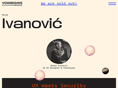 UX Meets Security belgrade brutalism conference development prototyping security serbia talk ux video voxxed