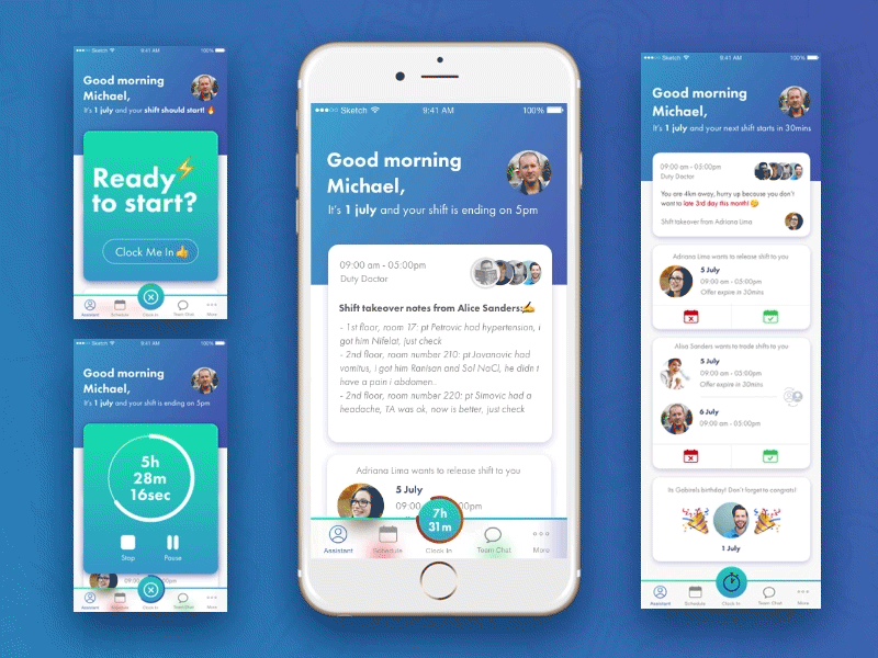 Emoji User Interface app belgrade emoji gif health app health care interaction ios mobile prototyping serbia ui ux
