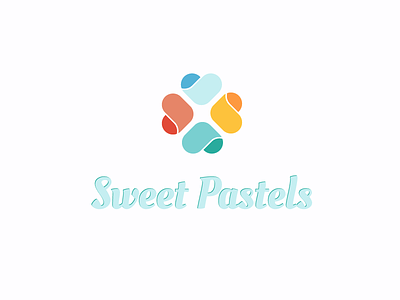 Sweet Pastels Logo clean color heart hearts logo pastel simple sweet
