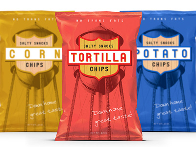 Salty Snacks Chips Packaging bag design label design logo logo design package design packaging