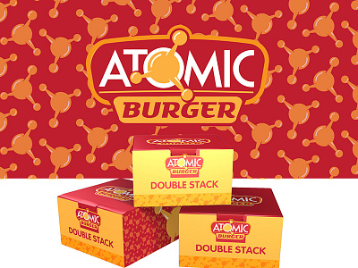 Atomic Burger Logo logo logo design logos