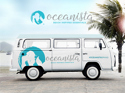 Oceanista Logo Branding beach brand design branding fashion logo logo design logos mermaid ocean woman