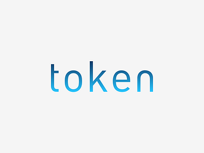 Token logotype din gradient logo logotype