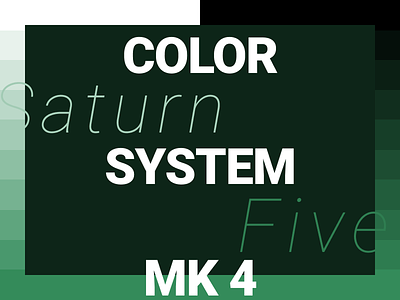 Color System Mk 04 color color palette design system saturn v scss voyager