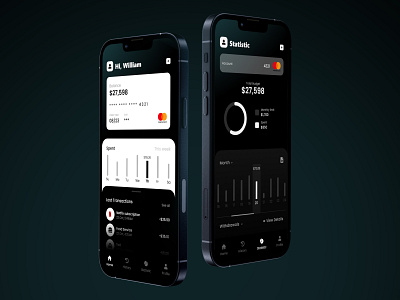 My Wallet - Mobile App application design black minimal mobile app mobile ui design ui wallet white