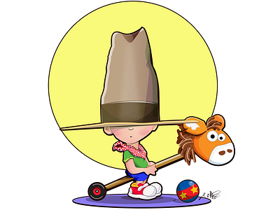 Get Along Pardner animation illustration vector