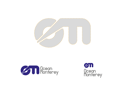 Ocean Monterey app branding identity ios logo logo arabic