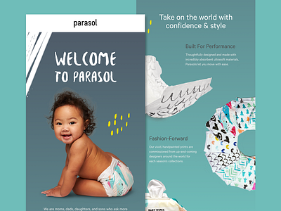 Parasol Co - Welcome Email baby brand color email layout lifecycle typography welcome